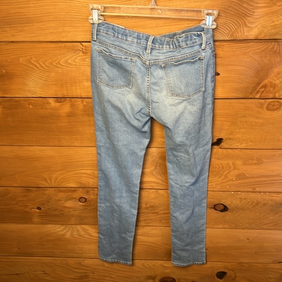 Old Navy Jeans Womens 14 Regular Skinny Straight Denim Color Blue light wash Y2K - Picture 4 of 7